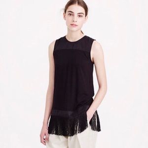 J. Crew fringe top